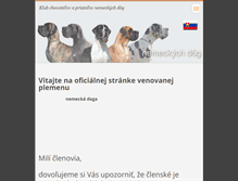 Tablet Screenshot of nemecka-doga.sk